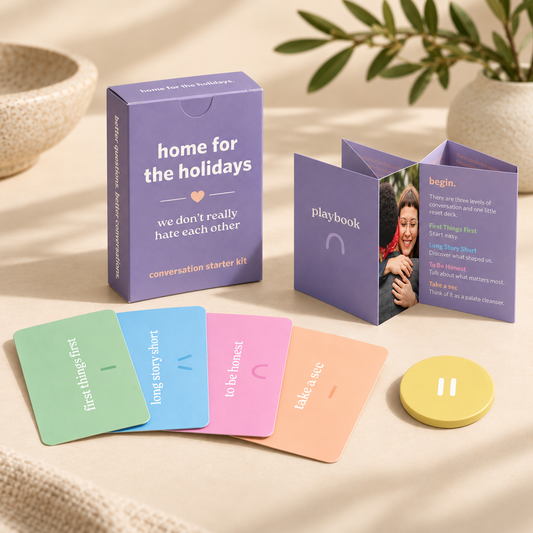 We Don't Really Hate Each Other™ — Home for the Holidays Conversation Starter Kit—PREORDER