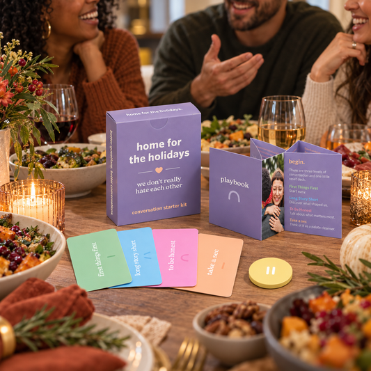 We Don't Really Hate Each Other™ — Home for the Holidays Conversation Starter Kit—PREORDER