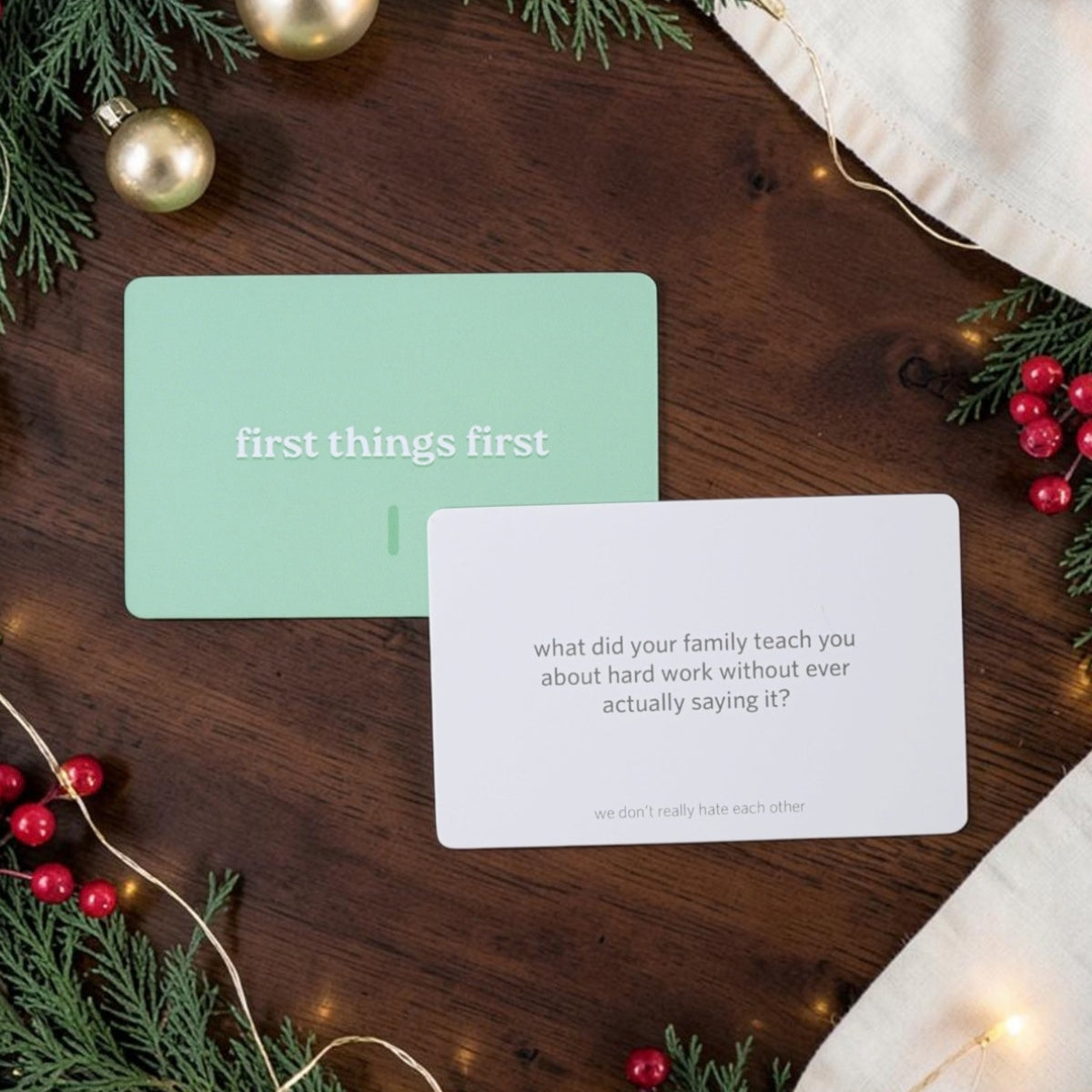 We Don't Really Hate Each Other™ Home for the Holidays Conversation Starter Kit